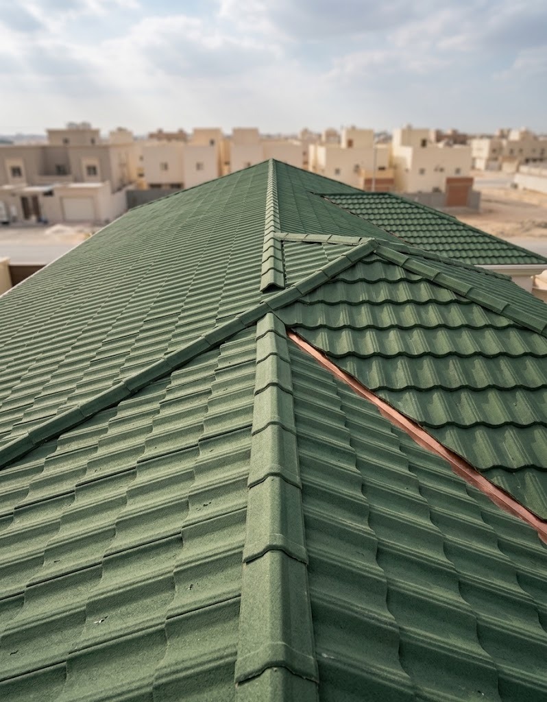 سقف قرميد بتشطيب متناسق في مكة